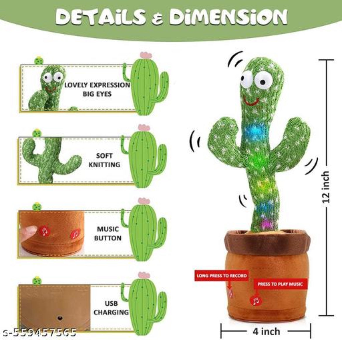 Talking & Dancing Cactus